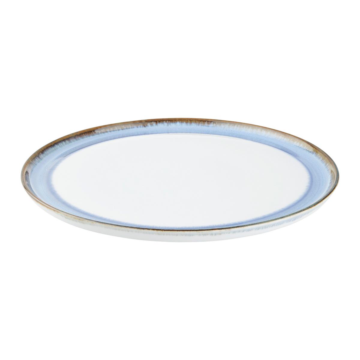 Mělký talíř SATURN - modrá, Moderní, keramika (27cm) - Mömax