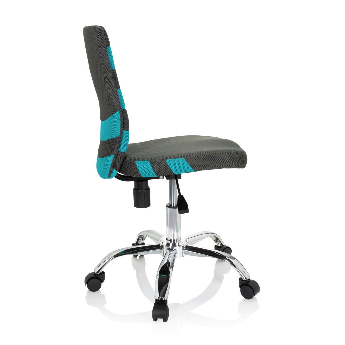 Jugenddrehstuhl Kiddy Türkis/ Dunkelgrau Bis 60 Kg - Türkis/Dunkelgrau, MODERN, Kunststoff/Textil (41/95/50cm) - MID.YOU