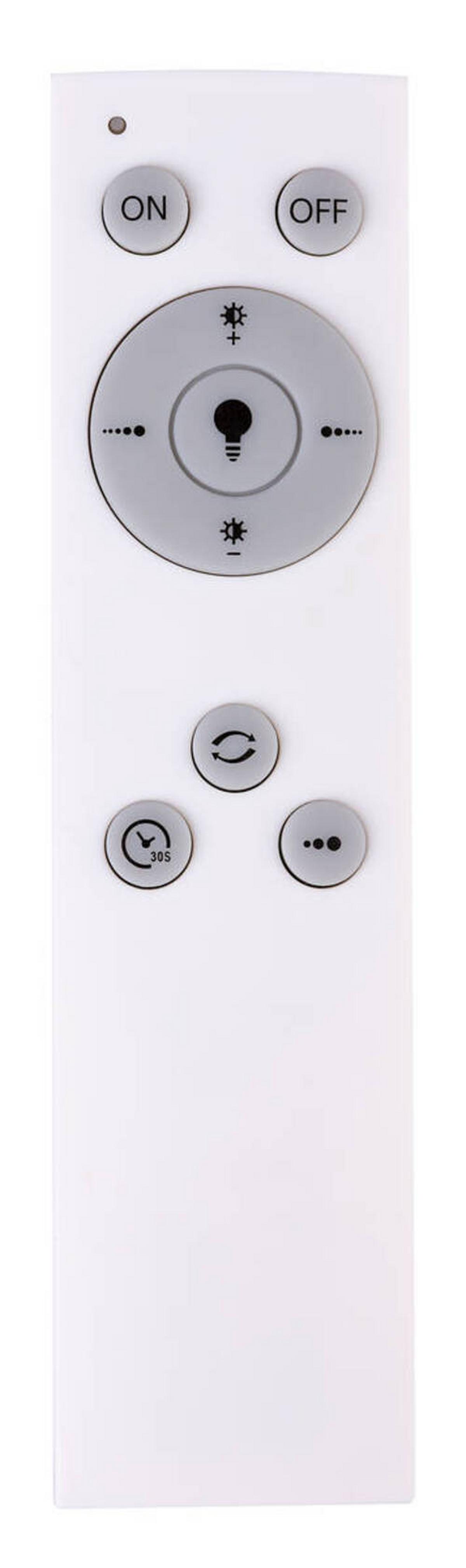 LED-Deckenleuchte Opal Weiß D: 68 cm - Opal/Weiß, Basics, Kunststoff/Metall (68/10cm) - Globo