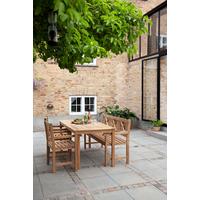 Gartensessel Rosenborg, natur 89x89x59 cm, Echtholz - Teakfarben, Natur, Holz (59/89/59cm) - Gardenson