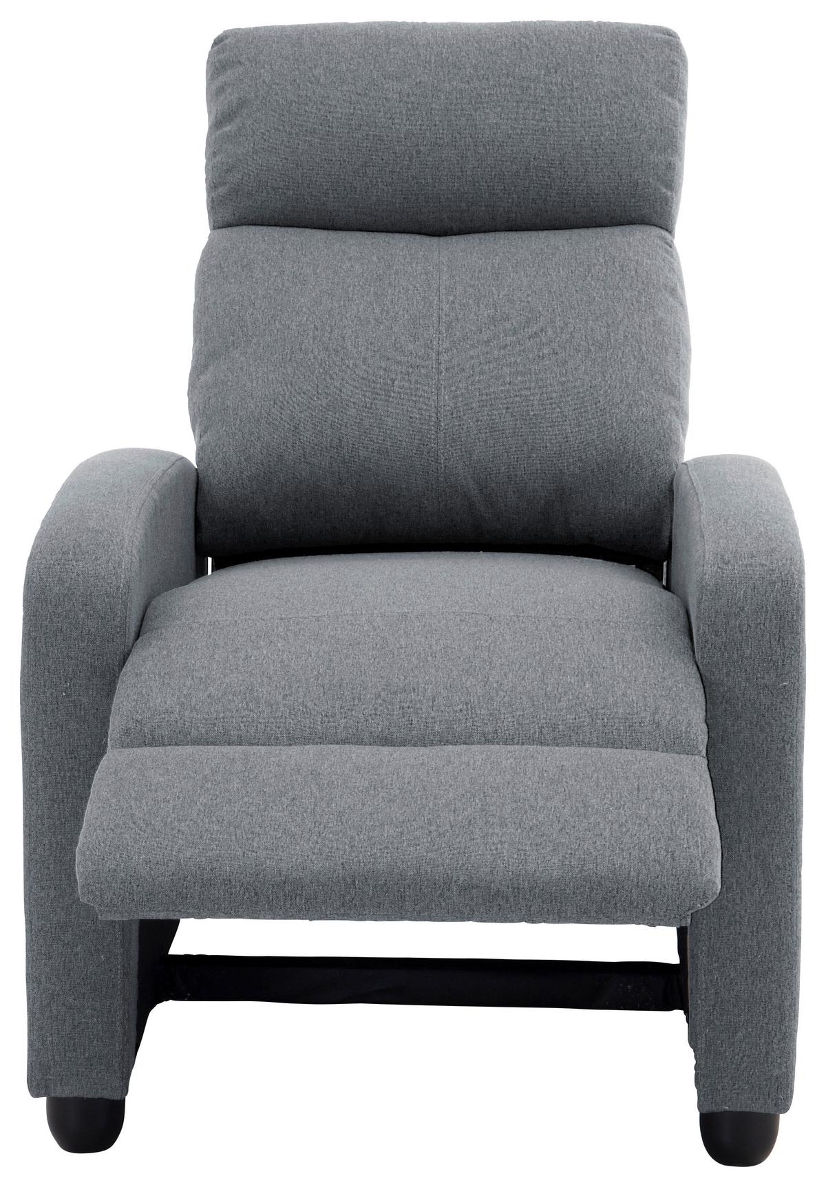 Fernsehsessel Millo Hellgrau B: 68,5 cm - Hellgrau/Schwarz, Basics, Holz/Textil (68.5/86/100cm) - P & B