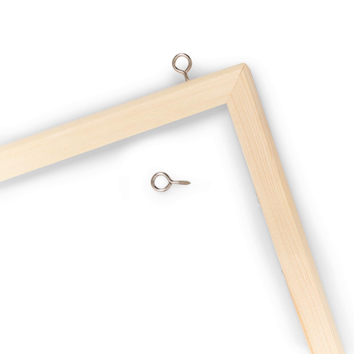 Magnettafel Natur-Weiß Magnettafel 59x79x1,5 cm - Naturfarben, Basics, Holz/Metall (59/79/1.5cm) - Zeller Present