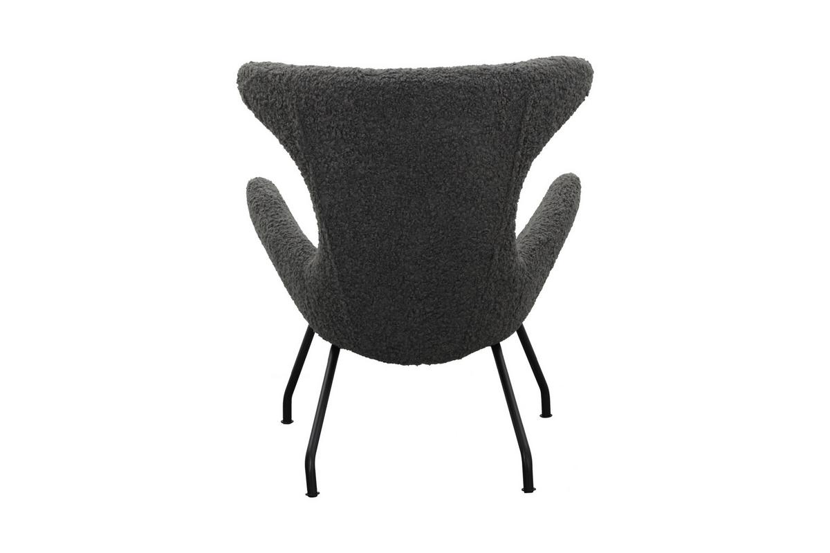 Relaxsessel Grau B: 77 Cm - Schwarz/Grau, MODERN, Textil (77/95/62cm) - Livetastic