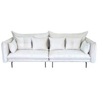 2-sitzer-sofa Sing Creme - Creme/Schwarz, Design, Textil (262/91/115cm) - MID.YOU
