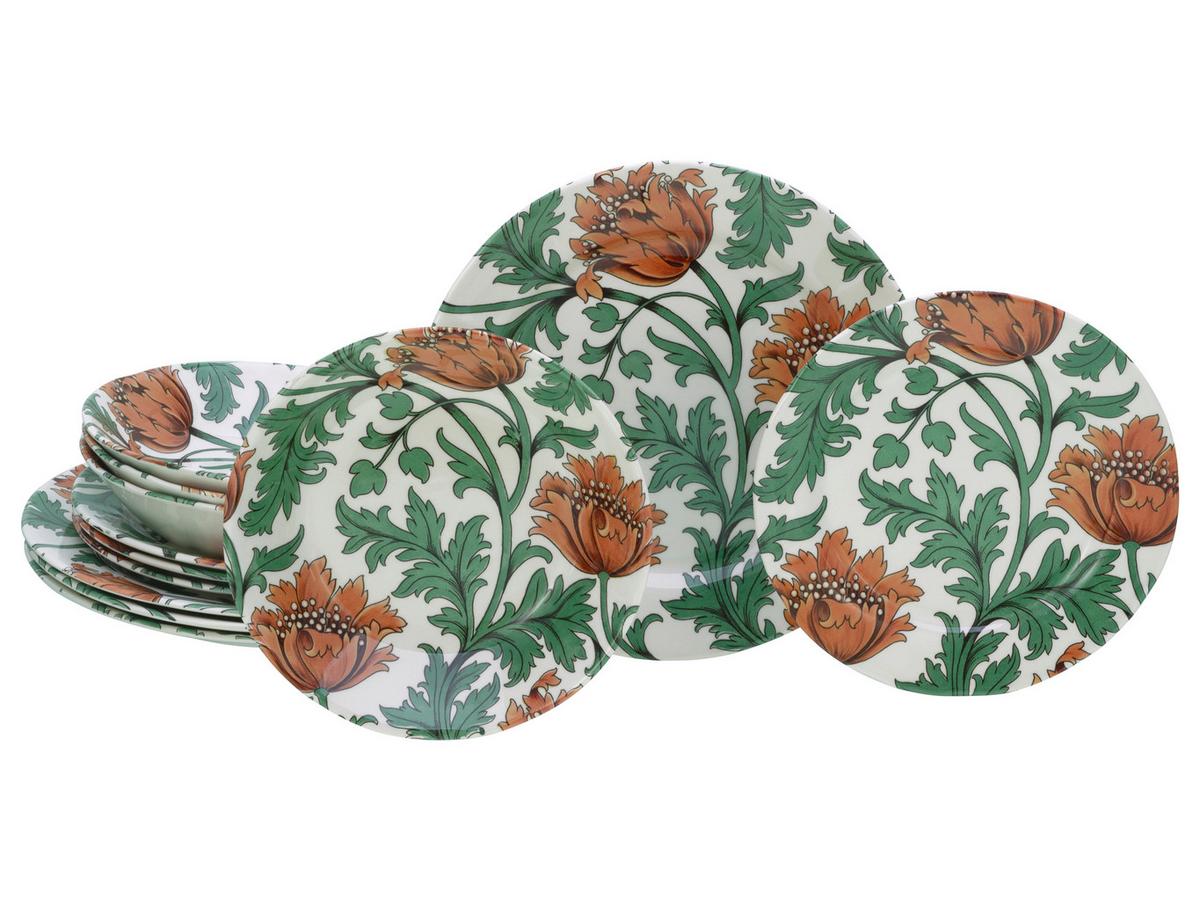 Tafelservice Florentina Multicolor L: 30 cm - Multicolor, Basics, Keramik - Creatable