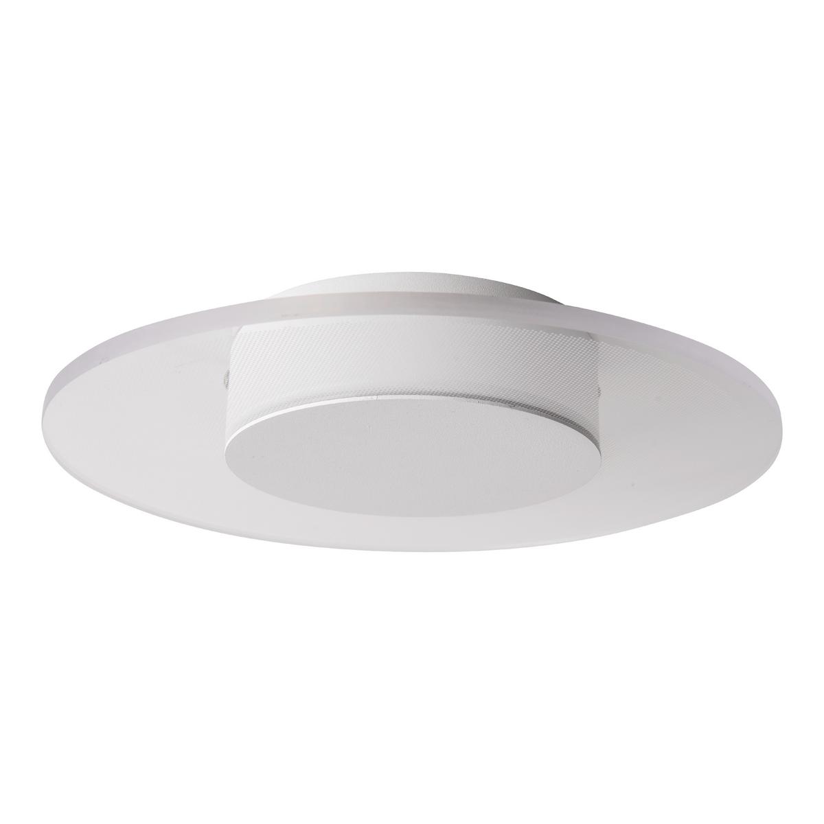 LED-Deckenleuchte Ø 29 cm dimmbar - Weiß, KONVENTIONELL, Kunststoff/Metall (29/5cm) - Näve
