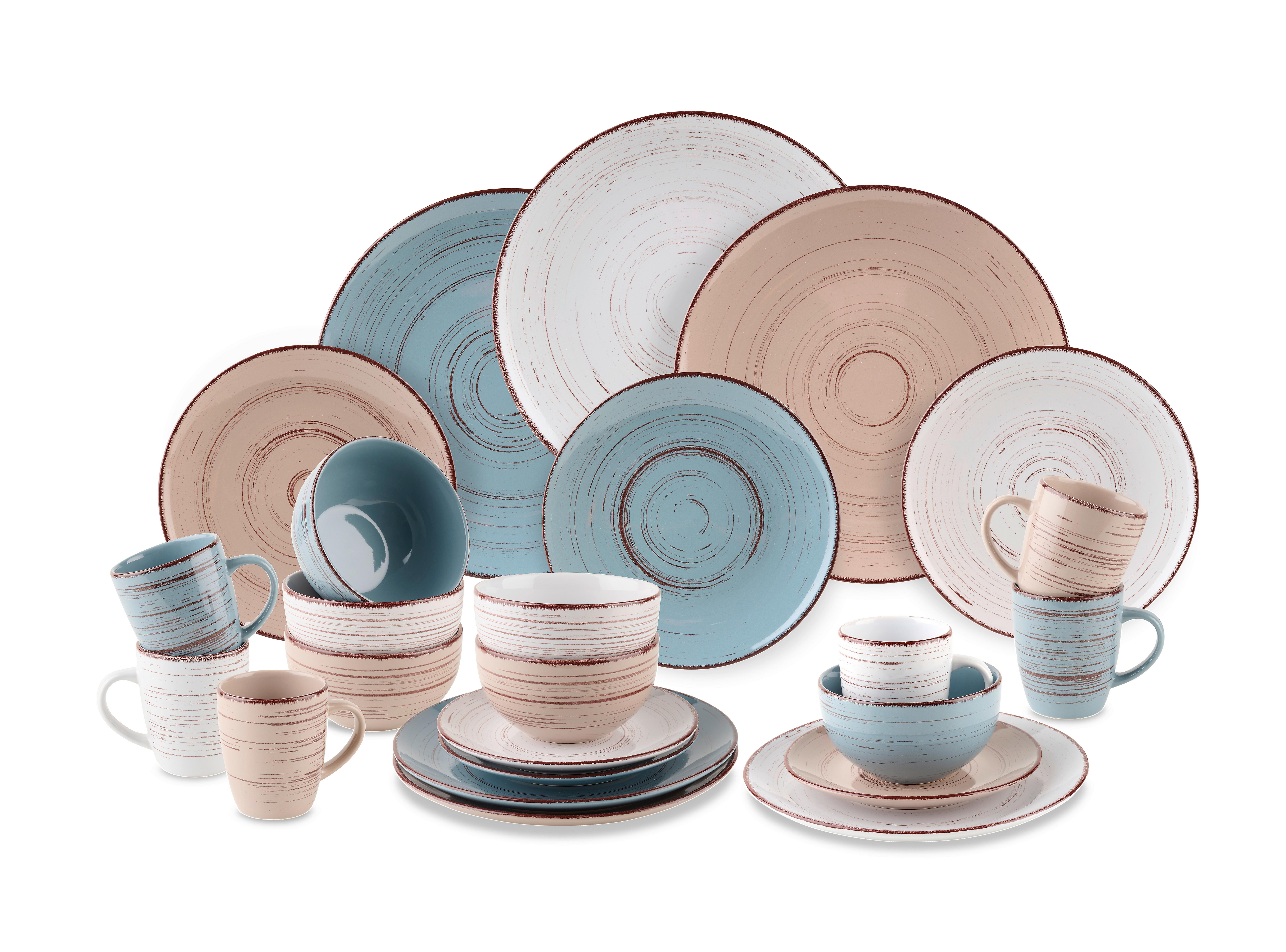 Kombinovaná souprava KELLY -AKT- -TOP- - bílá/modrá, Moderní, keramika - Mömax