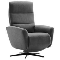 Fernsehsessel M. Relaxfunktion Park Stoffbezug Dunkelgrau - Dunkelgrau/Schwarz, Design, Textil (76/104/77cm) - Livetastic