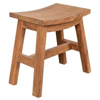 Gartenhocker Maira Teakholz - Basics, Holz (50/30/45cm) - Gardenson