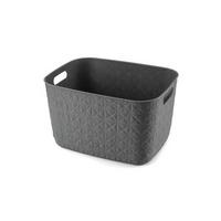 košík na drobnosti SOFTEX L - tmavě šedá, Basics, plast (38/22/29cm) - Curver