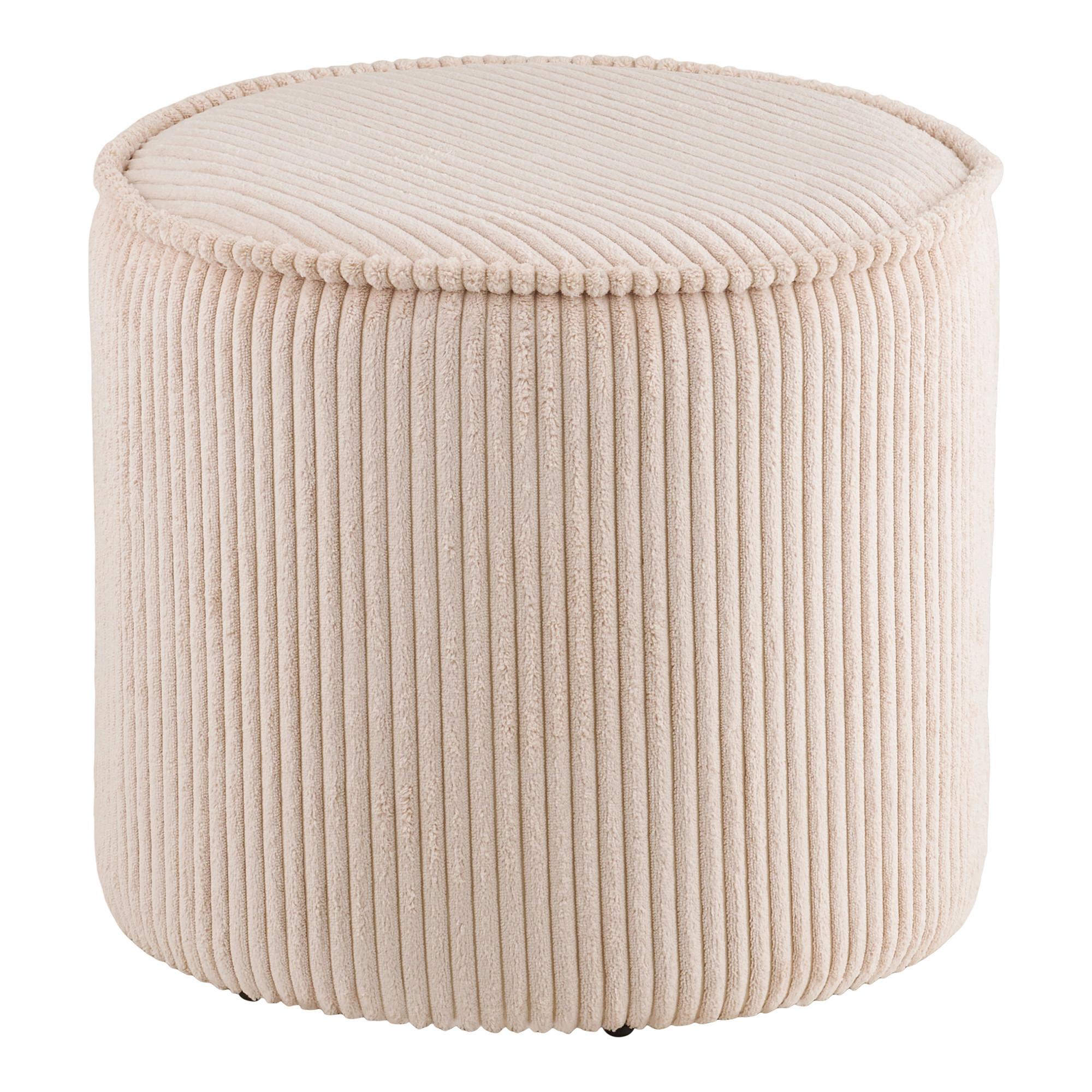 POUF Taupo, Beige B: 40 cm - Beige, Design, Textil (40/35/40cm) - MID.YOU