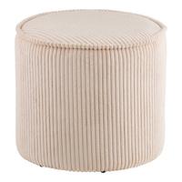 POUF Taupo, Beige B: 40 cm - Beige, Design, Textil (40/35/40cm) - MID.YOU