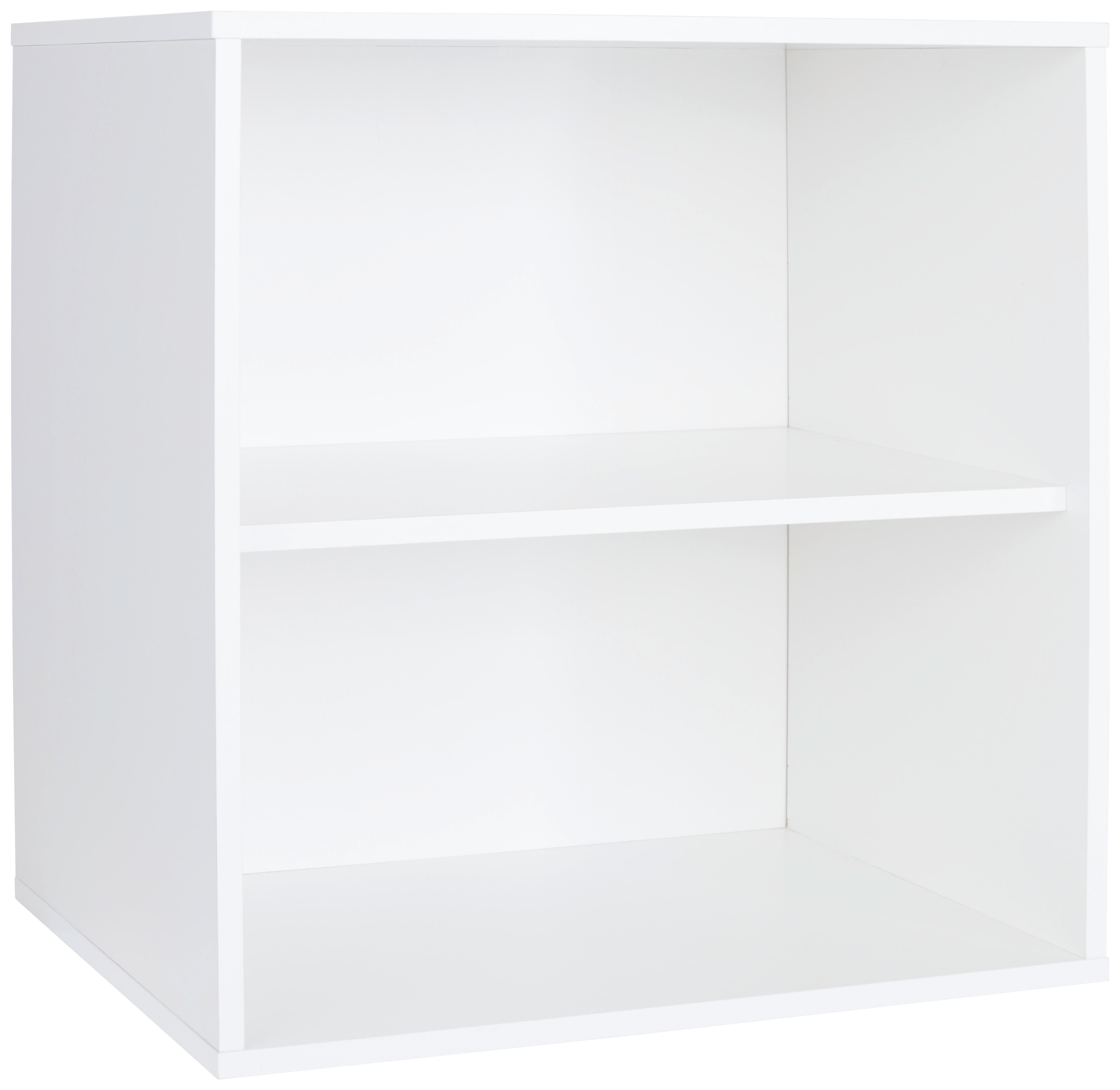 Regal Stehend/Hängend Box B: 46 cm Alpinweiß - Weiß, MODERN, Holzwerkstoff (46/46/25cm) - Ondega