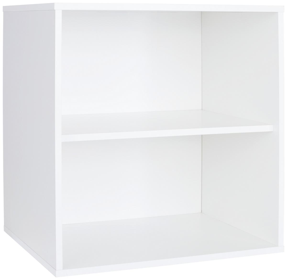 Regal Stehend/hängend Box B: 46 Cm Alpinweiß - Weiß, MODERN, Holzwerkstoff (46/46/25cm) - Ondega