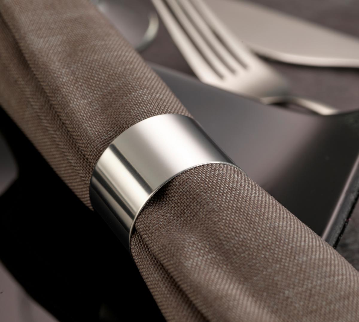 Serviettenringeset Ew-Nr-2107 - Silberfarben, Basics, Metall (4/2,5cm) - Echtwerk