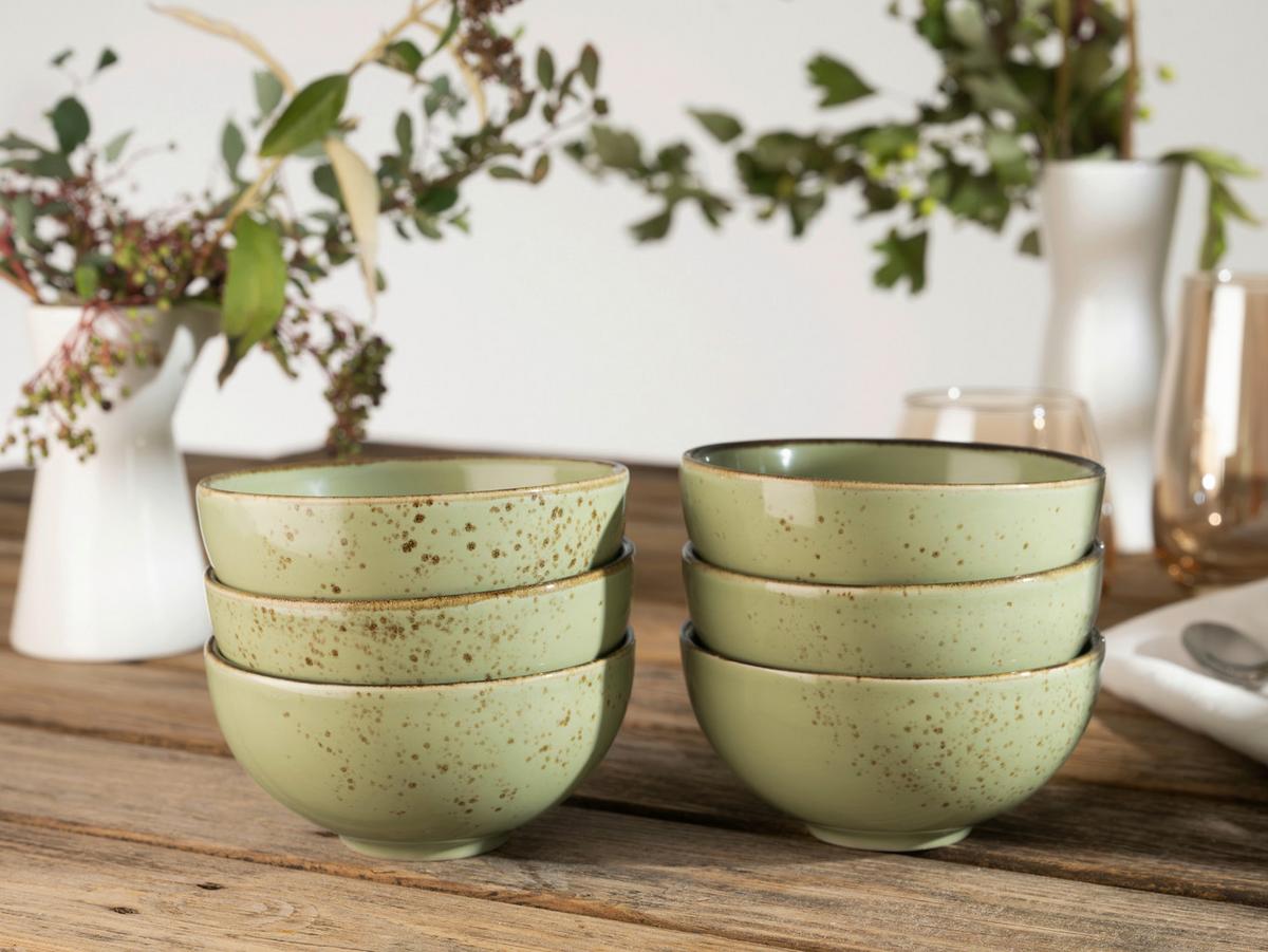 DIPSCHALENSET 22081 NATURE COLLECTION - Grün, Trend, Keramik (11,5cm) - Creatable