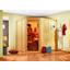 Sauna Toulon mit externer Steuerung - Naturfarben, MODERN, Holz (196/198/178cm) - KARIBU