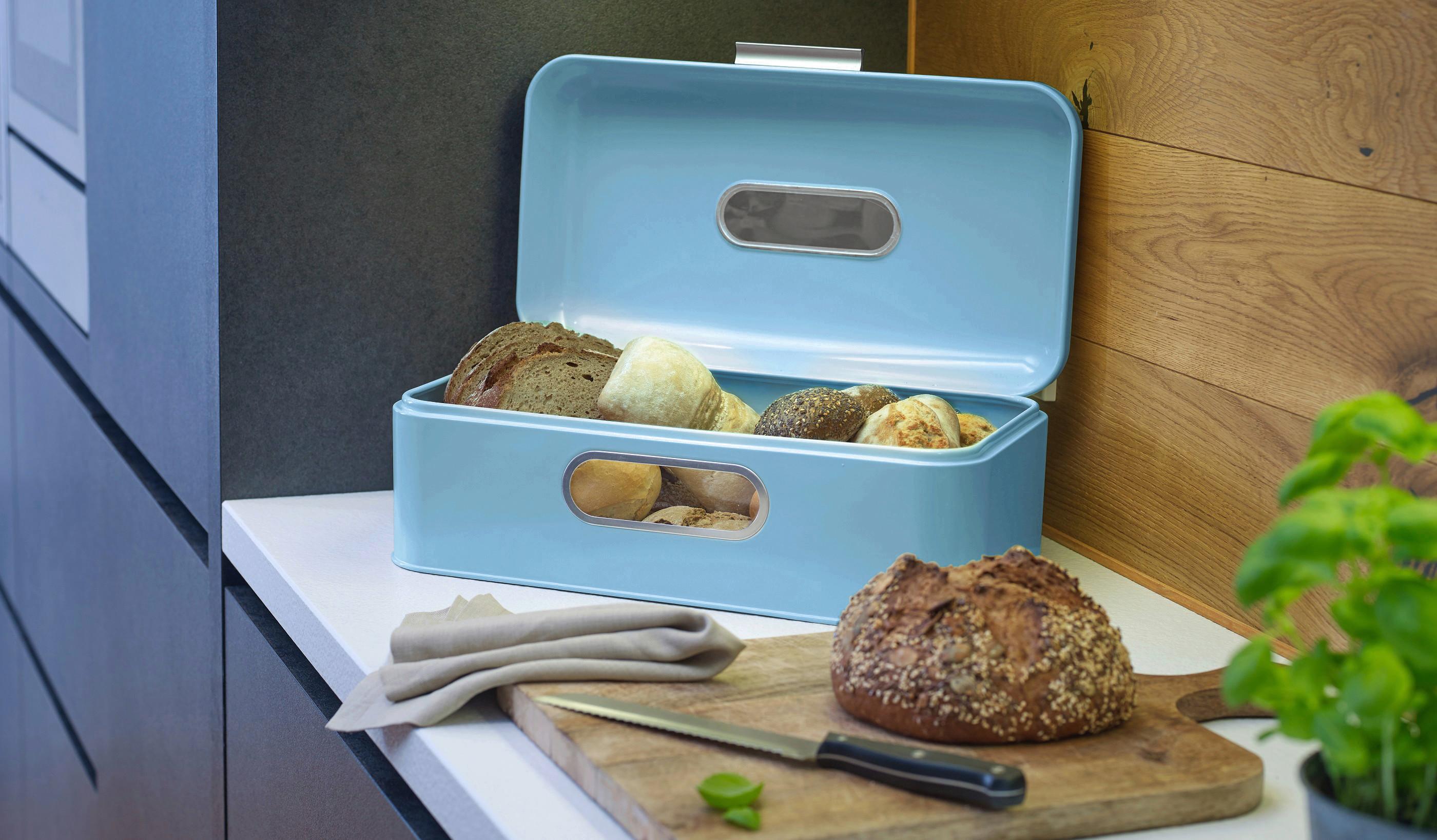Brotkasten Ew-Bb-1005 - Hellblau, Basics, Metall (42/23/16,5cm) - Echtwerk