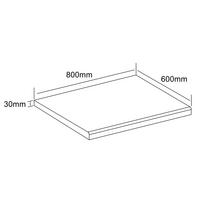 Arbeitsplatte Fasola - Honigeiche, Trend, Holzwerkstoff (80/3/60cm) - MID.YOU