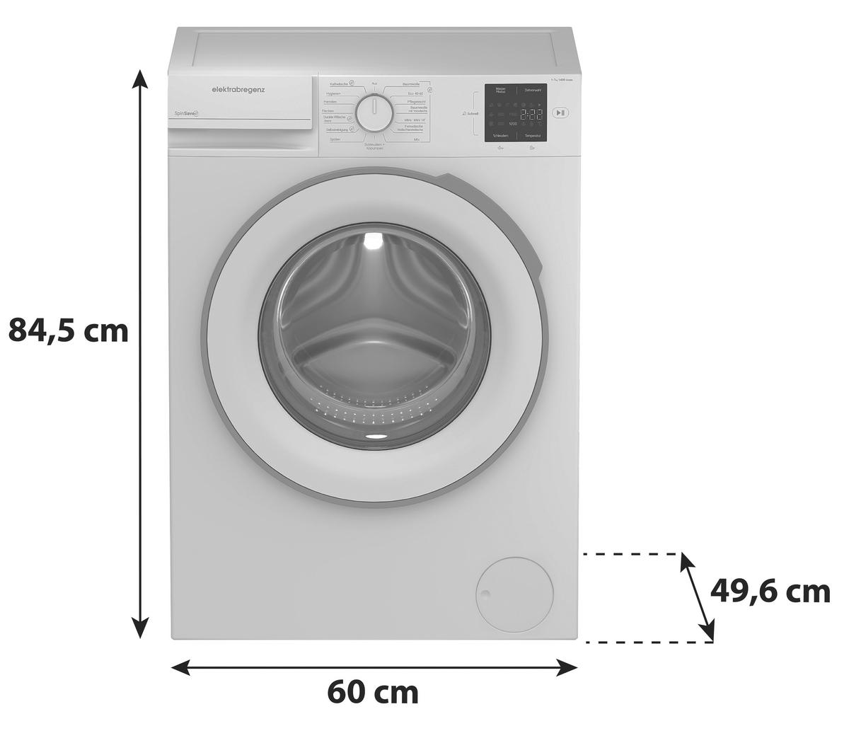 Waschmaschine Wafx71430u - Weiß, Basics, Metall (60/84,5/49,6cm) - Elektra Bregenz