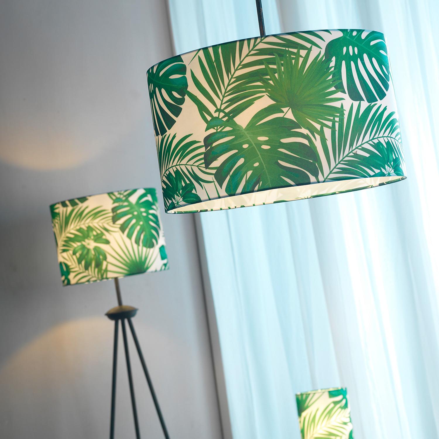 Pendelleuchte Amazzonia Hellgrün L: 45 cm - Hellgrün, Basics (45/45/100cm)