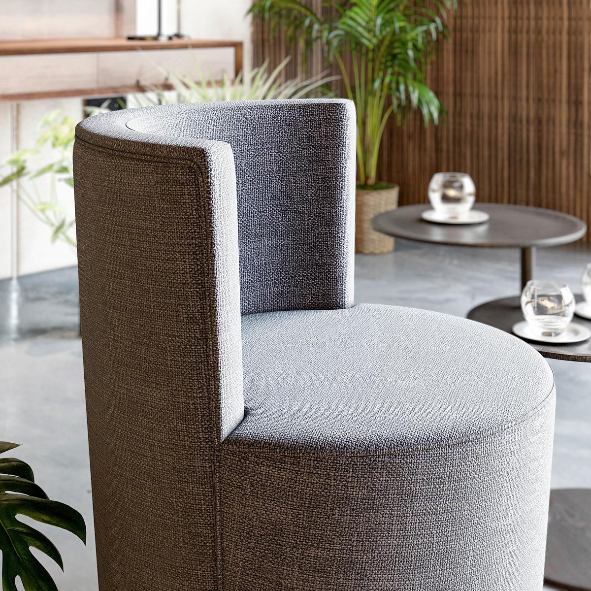 Stuhl Carla Grau B: 62cm - Grau, Design, Textil (62/75/62cm) - Livetastic