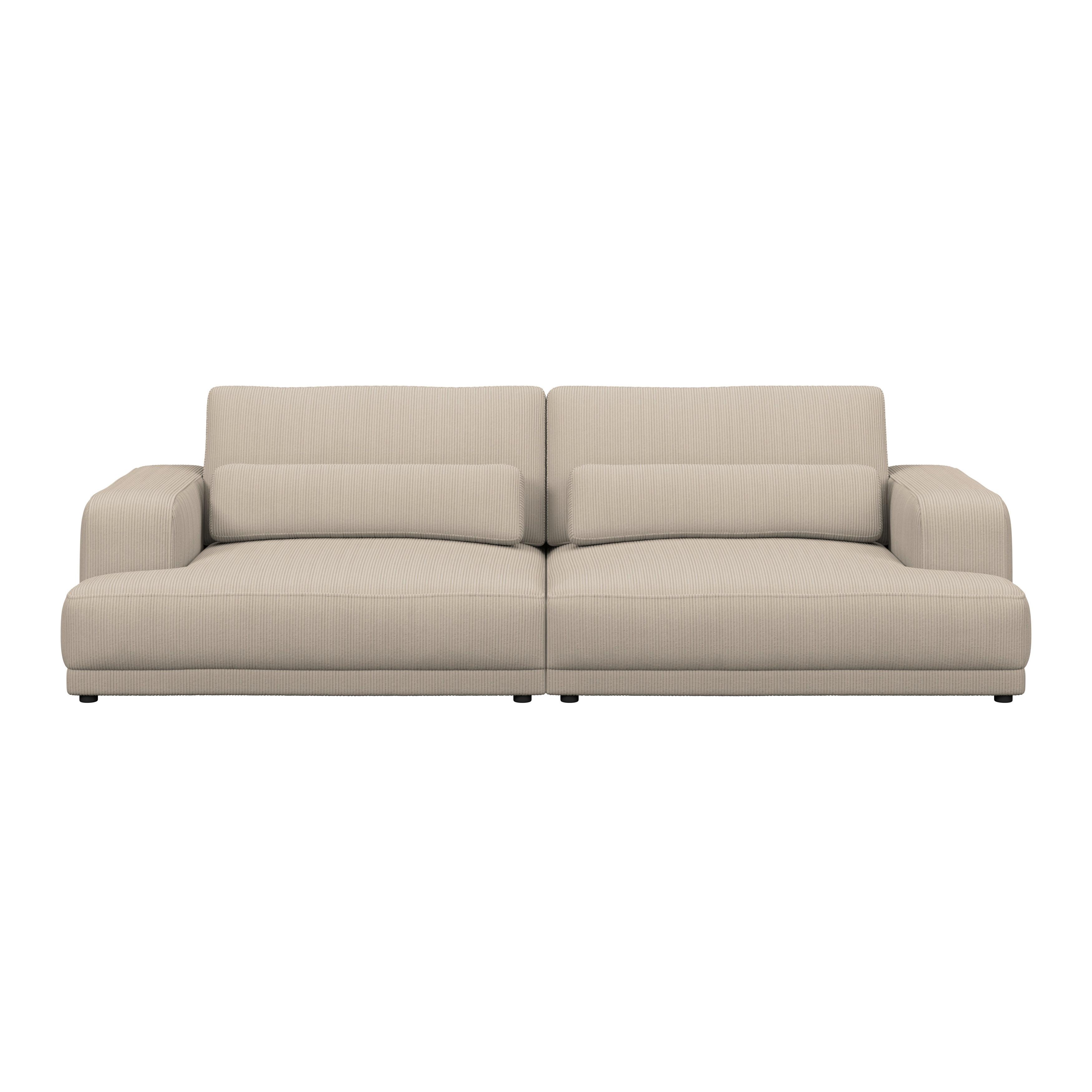 Bigsofa Savona Cord braun, 260x111cm