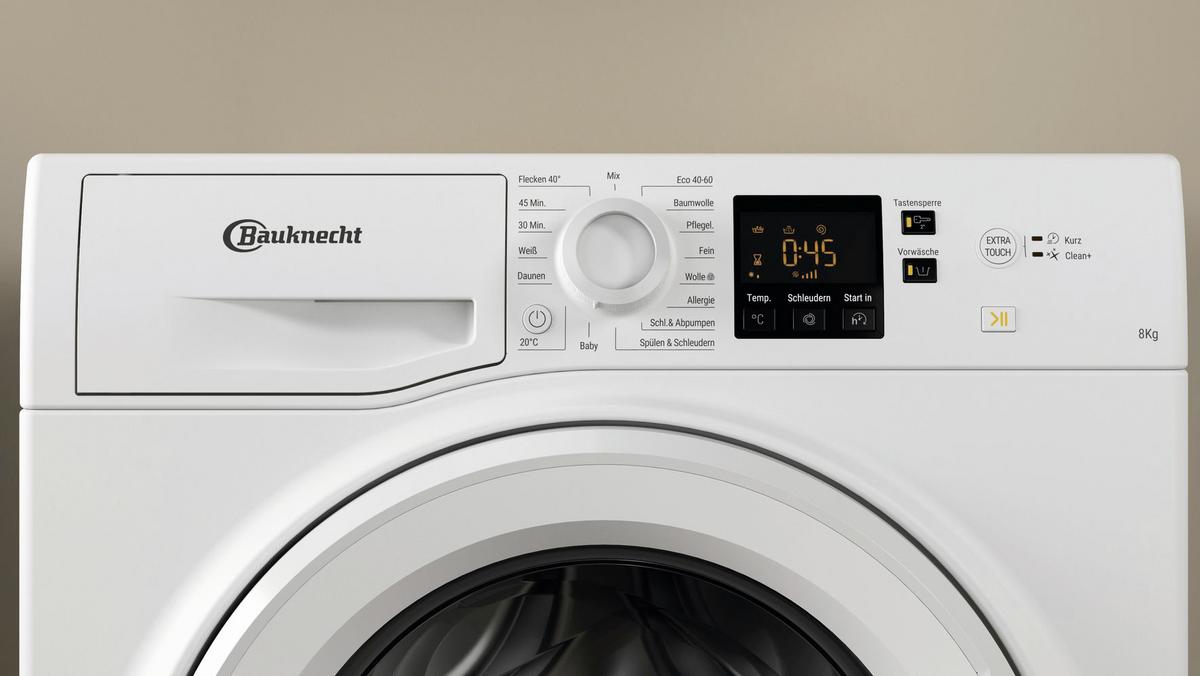Waschmaschine Bpw 814 B 8 Kg 1351 U/min Mit Auslaufschutz - Weiß, Basics (59,5/85/60,5cm) - Bauknecht
