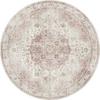 Orientalischer Webteppich Pink Lucinda Rund Ø 133 cm - Pink, Basics, Textil (133cm) - James Wood