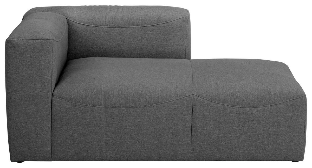 Recamiere Lena Anthrazit Rücken Echt - Anthrazit, Design, Textil (160/73/100cm) - Max Winzer