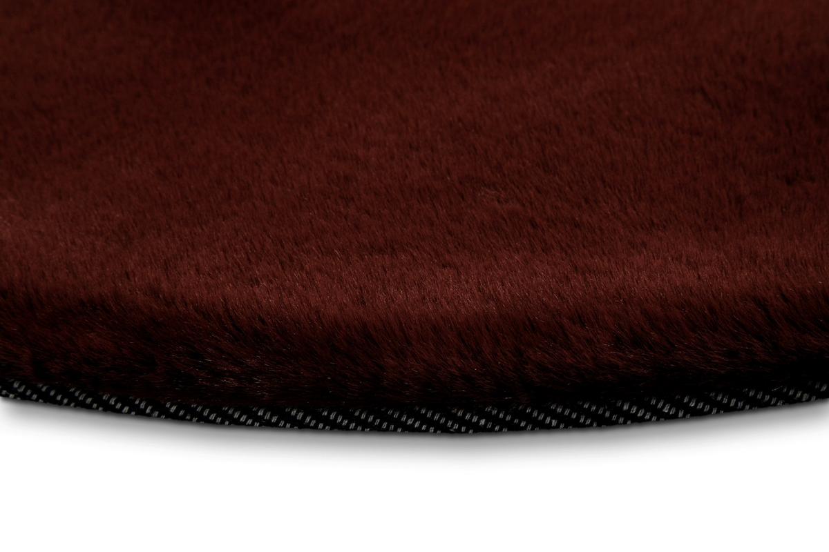 Hochflorteppich Bordeaux, Ø: ca. 100 cm - Bordeaux, KONVENTIONELL, Textil (100cm) - Esprit