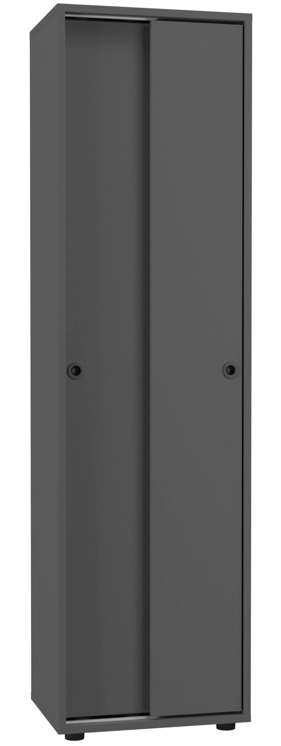 Aktenschrank Ulas Anthrazit Dekor B: 49 cm - Anthrazit, Design, Holzwerkstoff (49/168/38cm) - MID.YOU