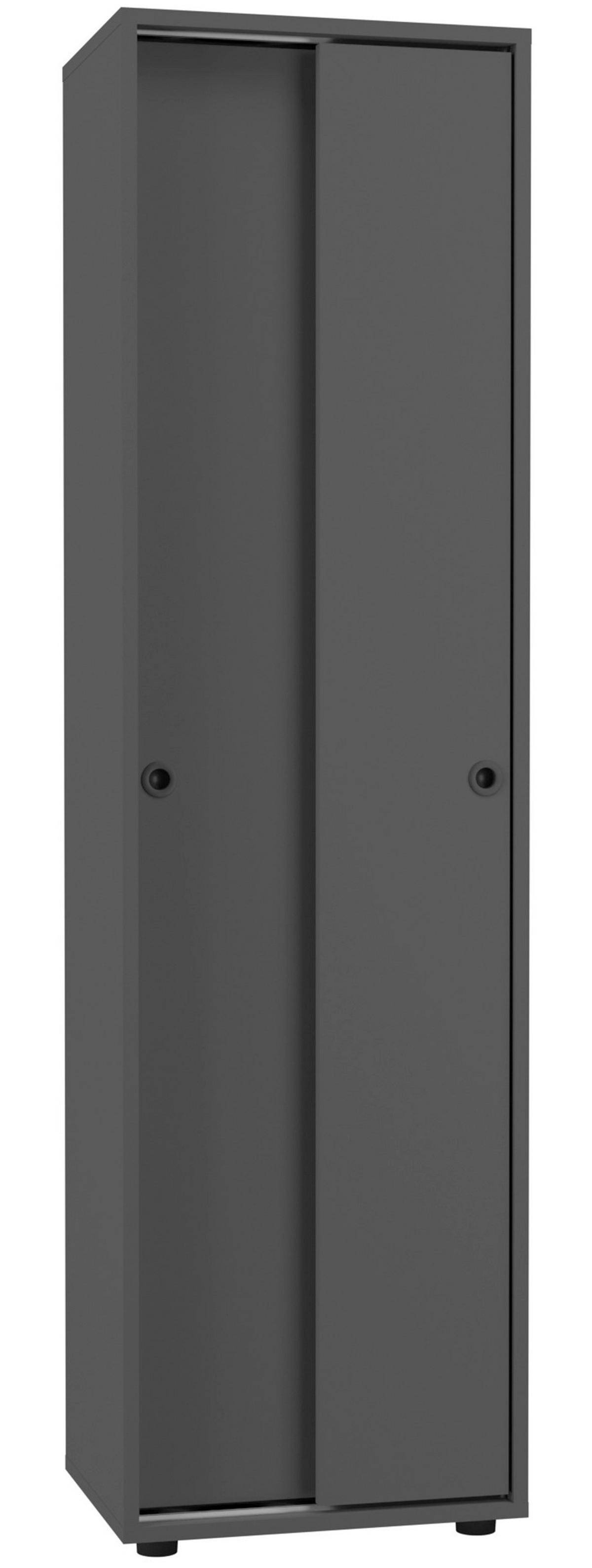 Aktenschrank Ulas Anthrazit Dekor B: 49 cm - Anthrazit, Design, Holzwerkstoff (49/168/38cm) - MID.YOU