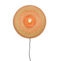 Wandleuchte Palawan Naturfarben/Schwarz B: 40 cm - Schwarz/Naturfarben, Trend, Holz (15/40/40cm) - Good & Mojo