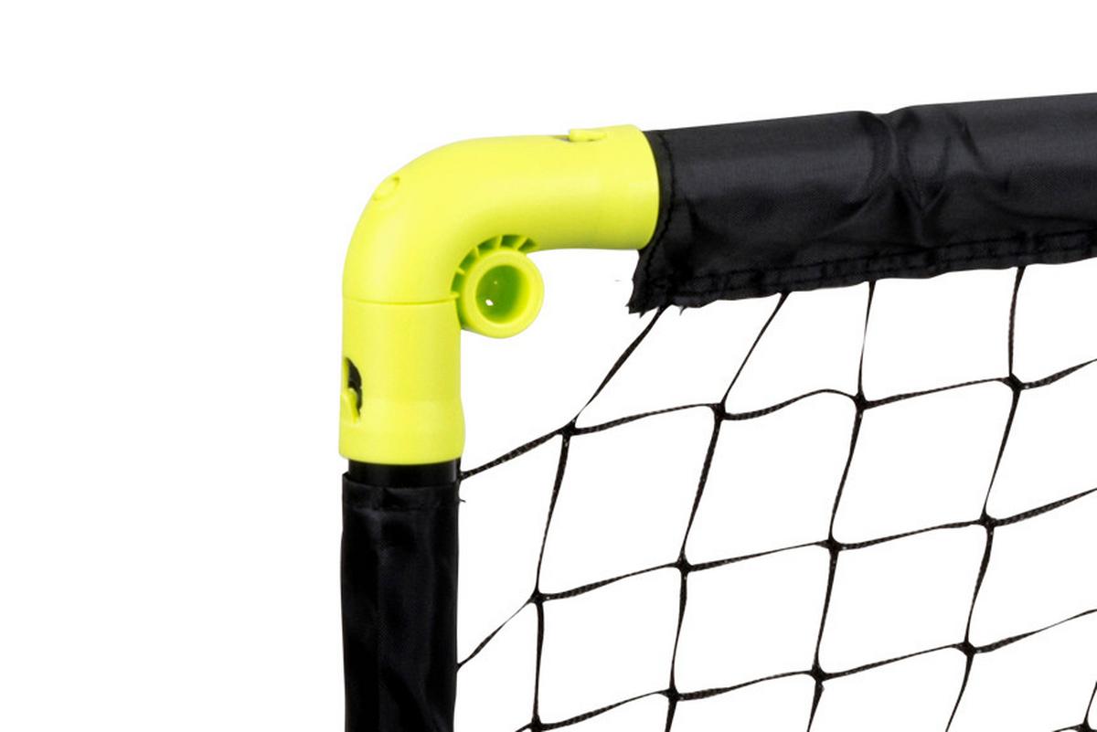 Fußballtor FUßBALLTOR 90X59X61CM - Schwarz/Grün, Natur, Kunststoff/Textil (57/25/7cm)