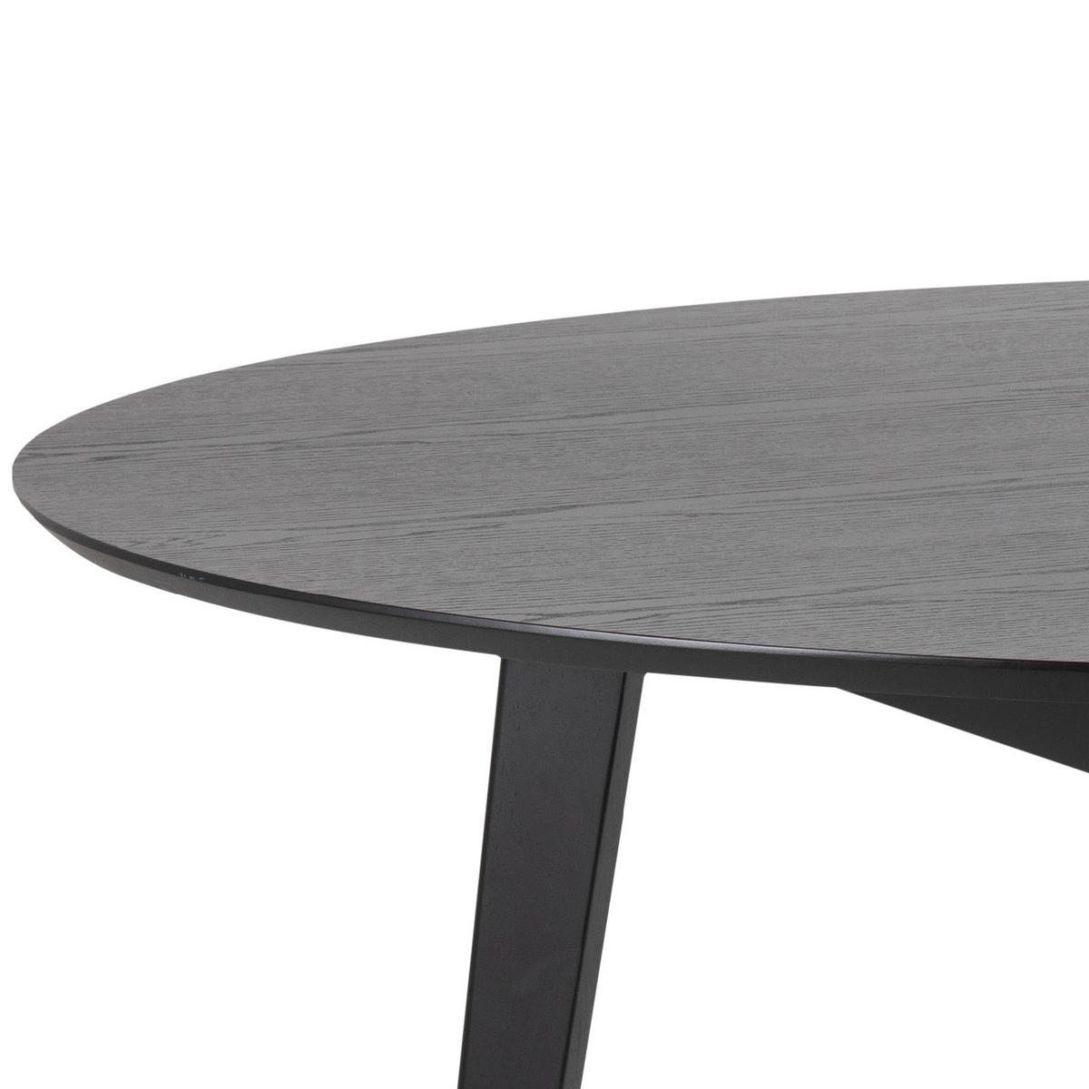 Jídelní stůl ROXBY dyha 140 cm - černá, Konvenční, kompozitní dřevo (140/76cm) - Livetastic