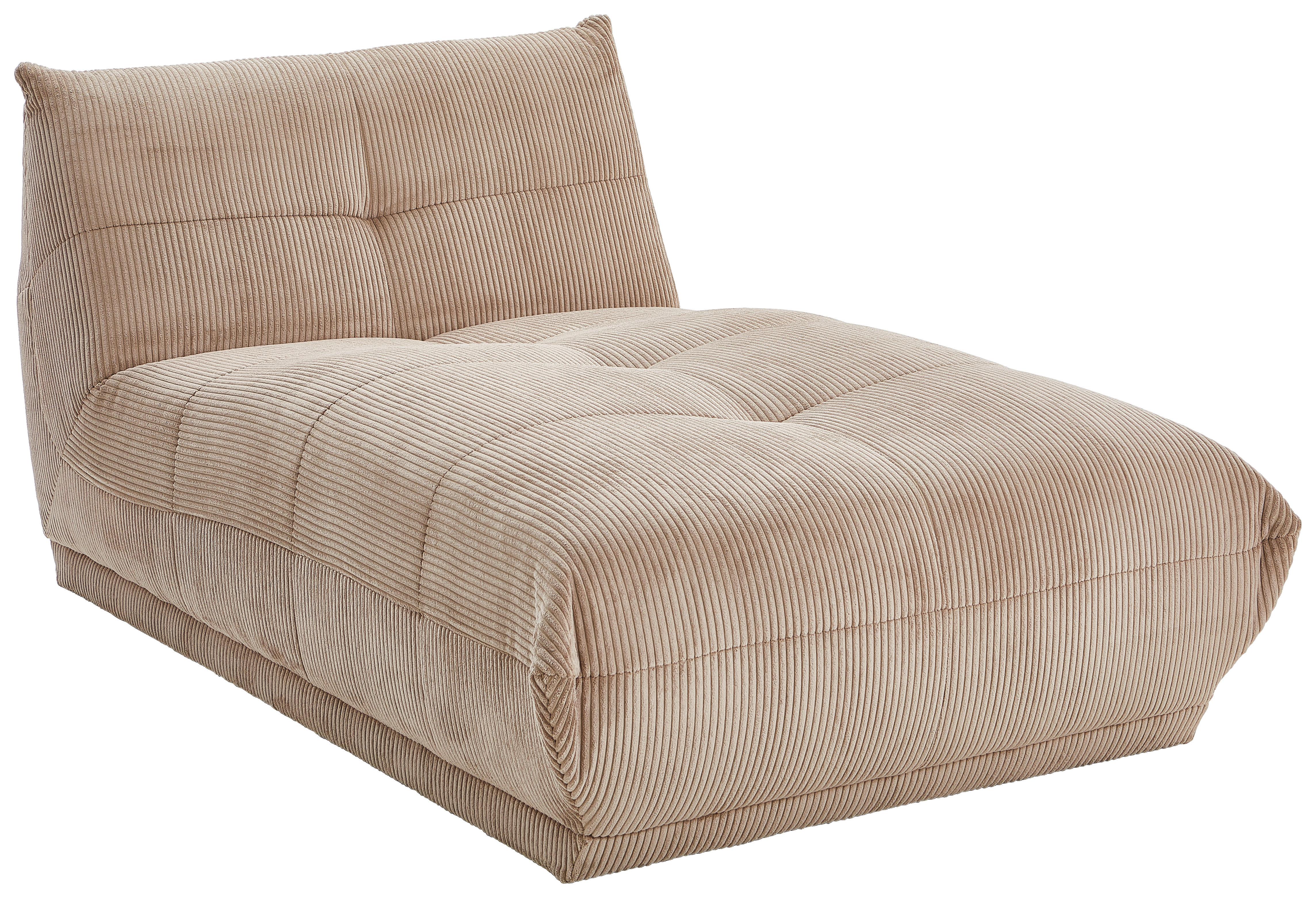 Modul Sofa Giselle Ottomane B: 105 Cm Taupe - Taupe, Trend, Textil (105/80/185cm) - Livetastic
