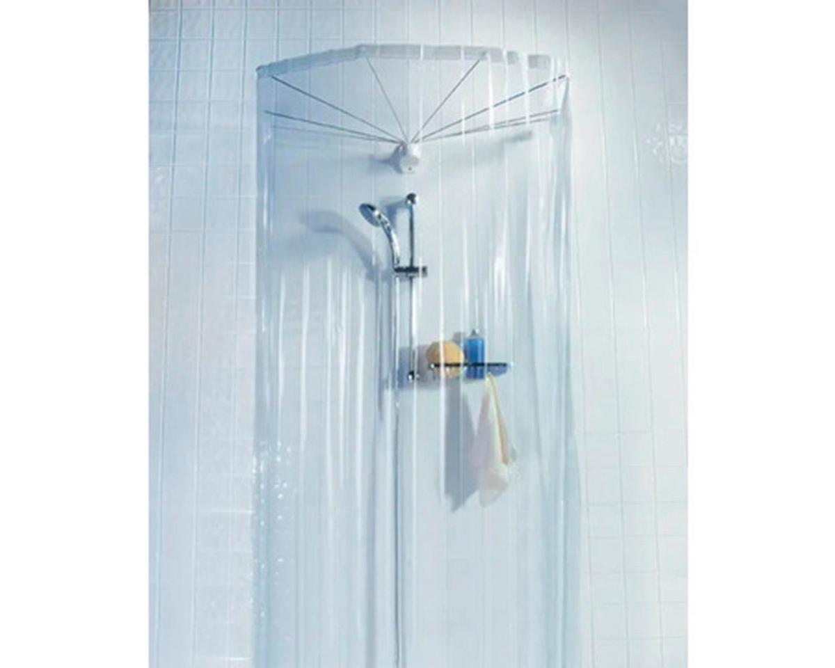 Duschvorhang in Transparent Kunststoff - Transparent, Basics, Kunststoff (200/170cm) - Spirella