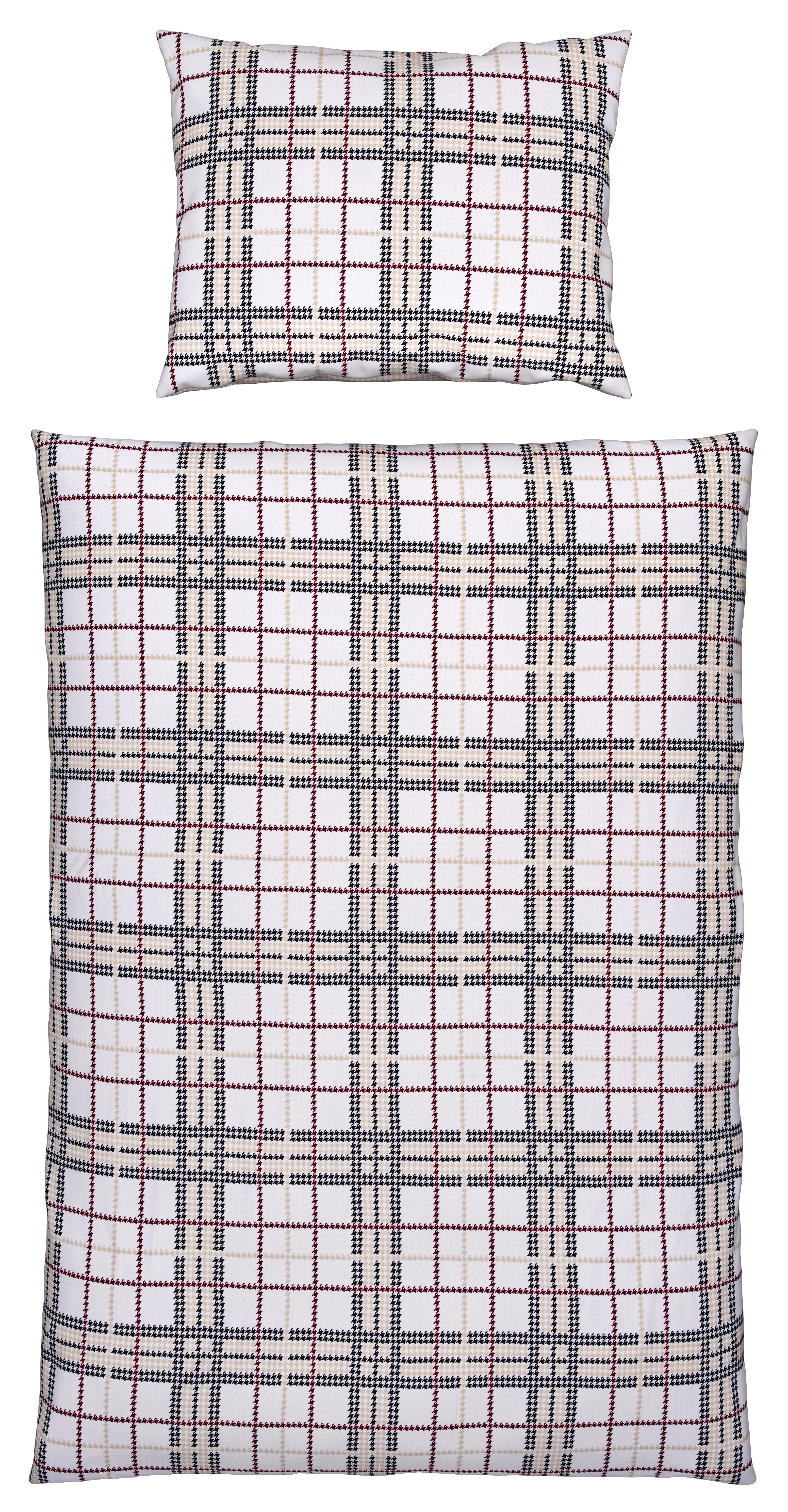 Ágyneműhuzat-garnitúra Fiolina - Szürke/Fehér, modern, Textil - Ombra