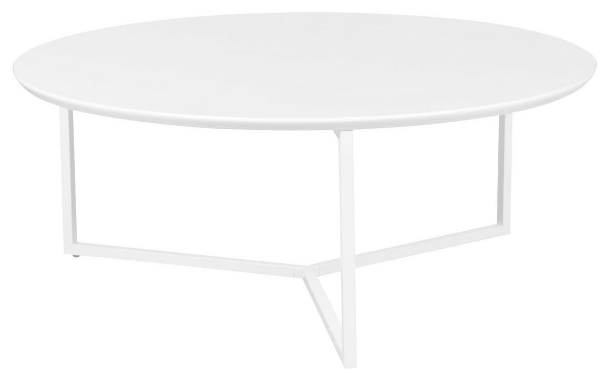 Konferenčný stolík biely - biela, Design, kov/kompozitné drevo (80/80/33cm) - MID.YOU