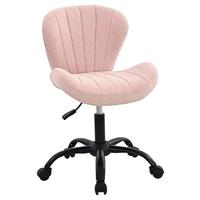 Drehstuhl Klara Schwarz/Pink B: 58 cm - Pink/Schwarz, Trend, Textil/Metall (58/84/56cm)