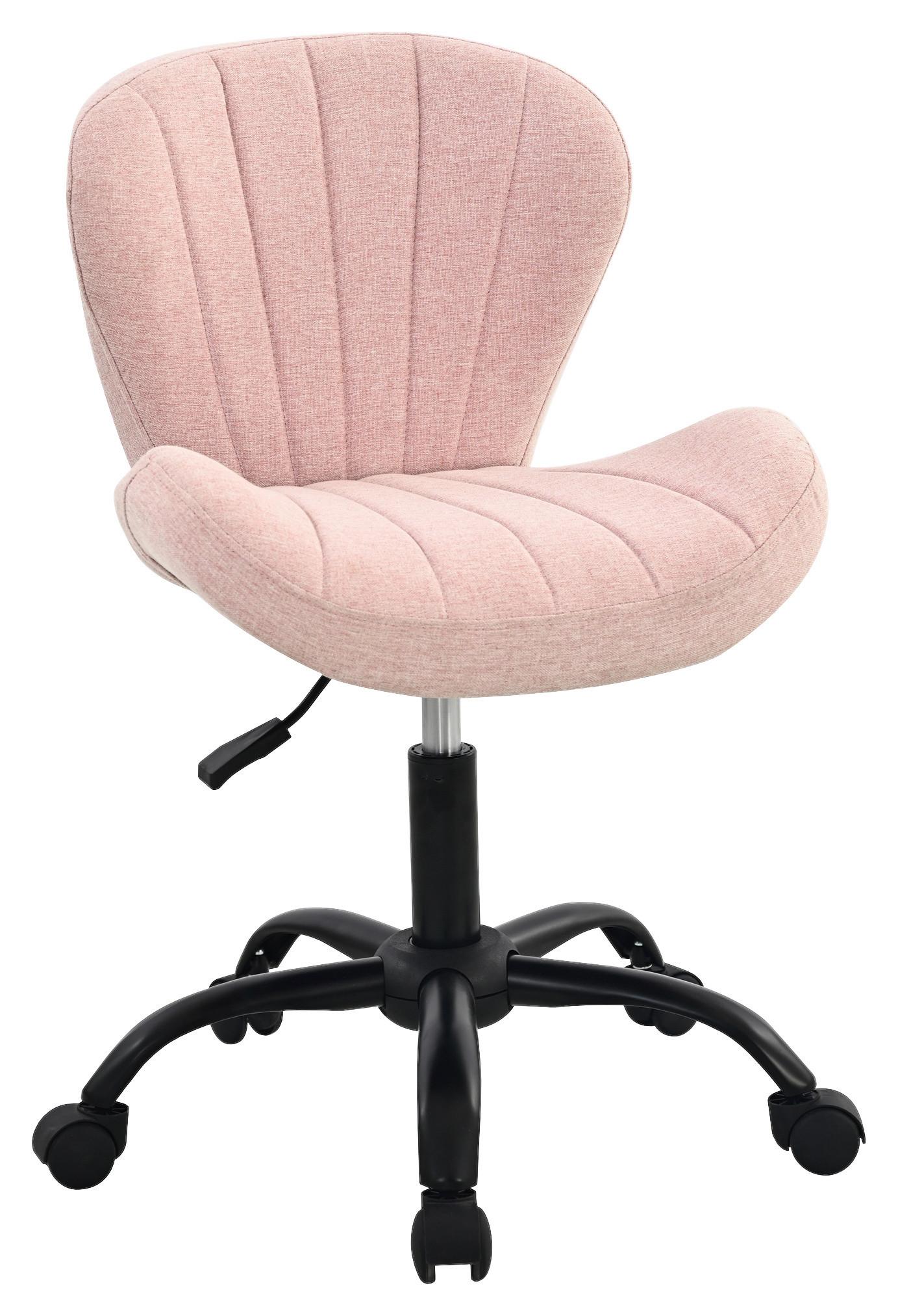 Drehstuhl Klara Schwarz/Pink B: 58 cm