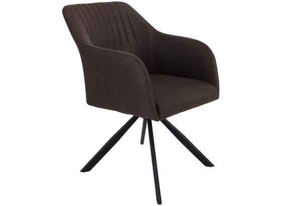 Stuhl Sevilla Grau - Schwarz/Grau, MODERN, Textil/Metall (55,5/82/63cm) - Ombra Stuhl Sevilla Grau - Schwarz/Grau, MODERN, Textil/Metall (55,5/82/63cm) - Ombra