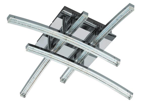 LED-Deckenleuchte Pertini - Chromfarben/Transparent, MODERN, Kunststoff/Metall (45/45/12,5cm) LED-Deckenleuchte Pertini - Chromfarben/Transparent, MODERN, Kunststoff/Metall (45/45/12,5cm)