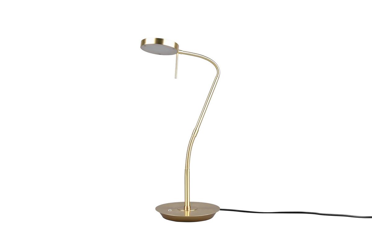 Led-schreibtischlampe Dimmbar Messingfarben 4-Fach Schaltbar - Basics (57/19/46cm) - Trio Leuchten