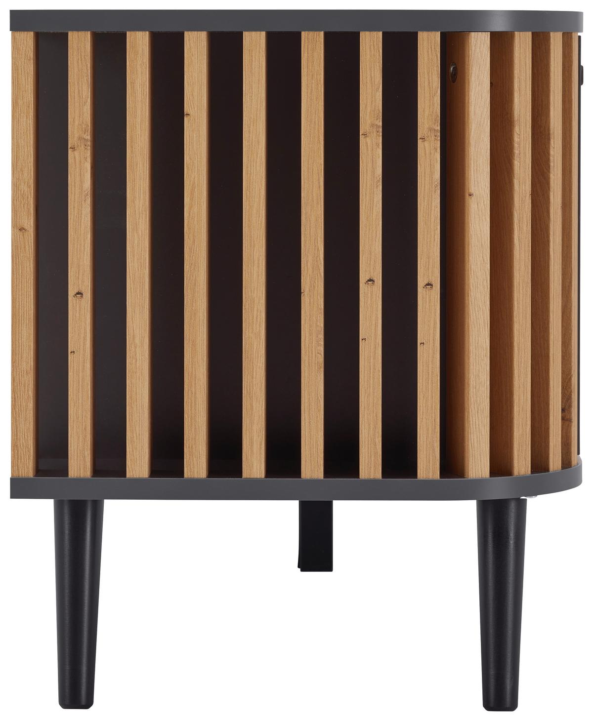 TV komoda PURE - šedá, Design, kompozitní dřevo (138/50/40cm) - Premium Living