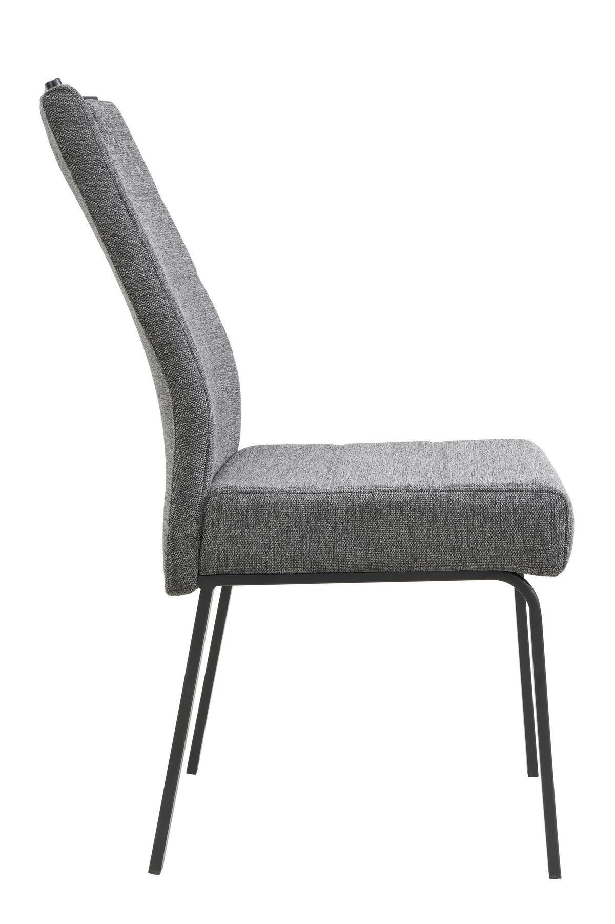 TISCHGRUPPE EBRO G - Eichefarben/Anthrazit, MODERN, Holzwerkstoff/Textil (140 - 180/76/90cm) - P & B