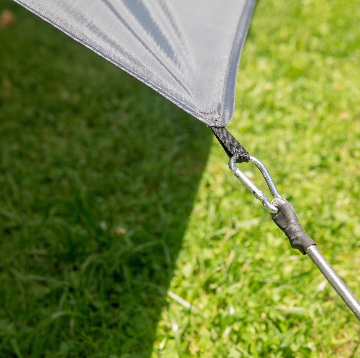 Schutzplane mit Schlaufen 4x5m Premium Ripstop Anthrazit - Anthrazit, Basics (400/500cm)