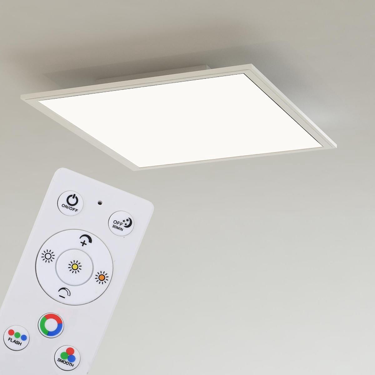 Led-paneel, Weiß, Rgb 7151-016 Ultra-Flat Rgb Cct - Weiß, Basics, Kunststoff (29,6/29,6/5,8cm)