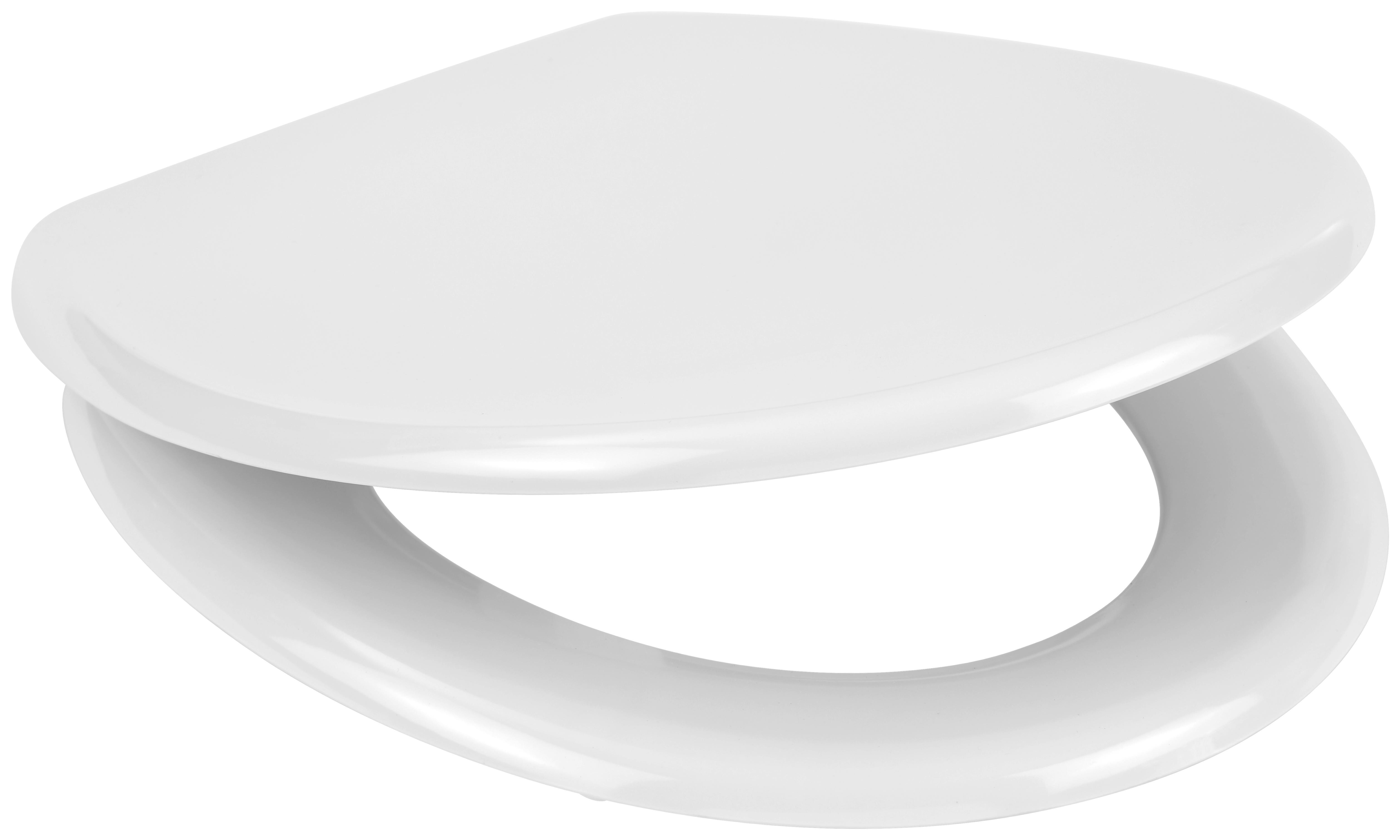 Klassischer WC-Sitz in Weiß mit Absenkautomatik